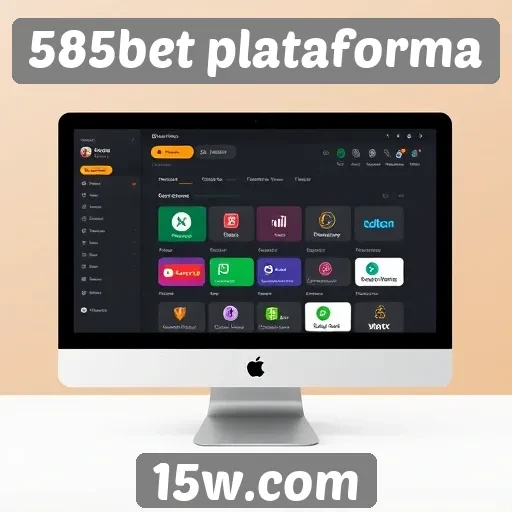 Interface do usuário da 585bet plataforma analisada
